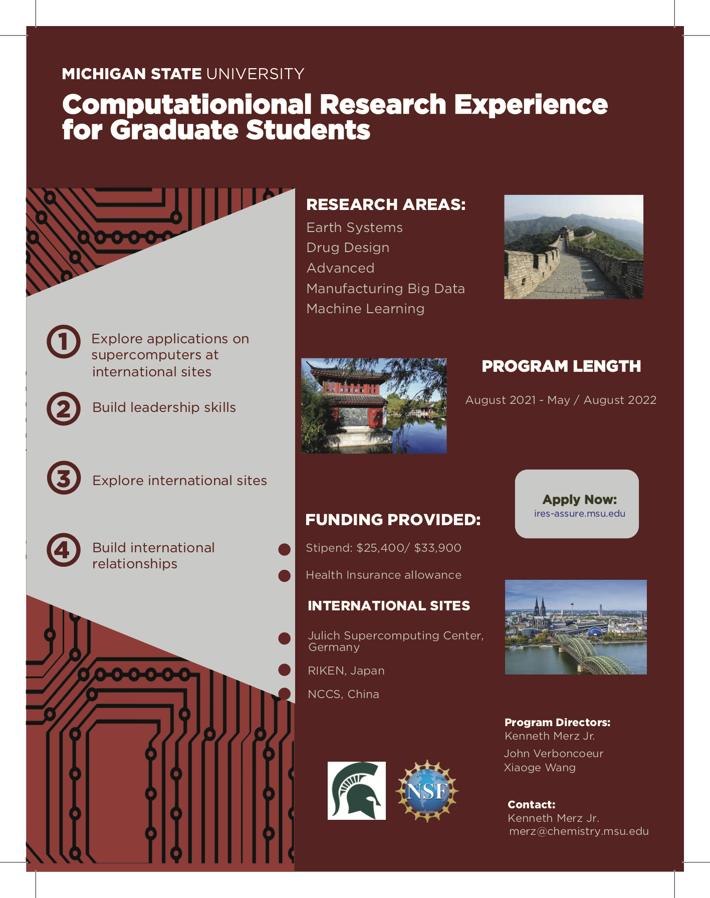 Computational research experiences for graduate students